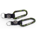 80mm Camouflage Carabiner w/ Compass